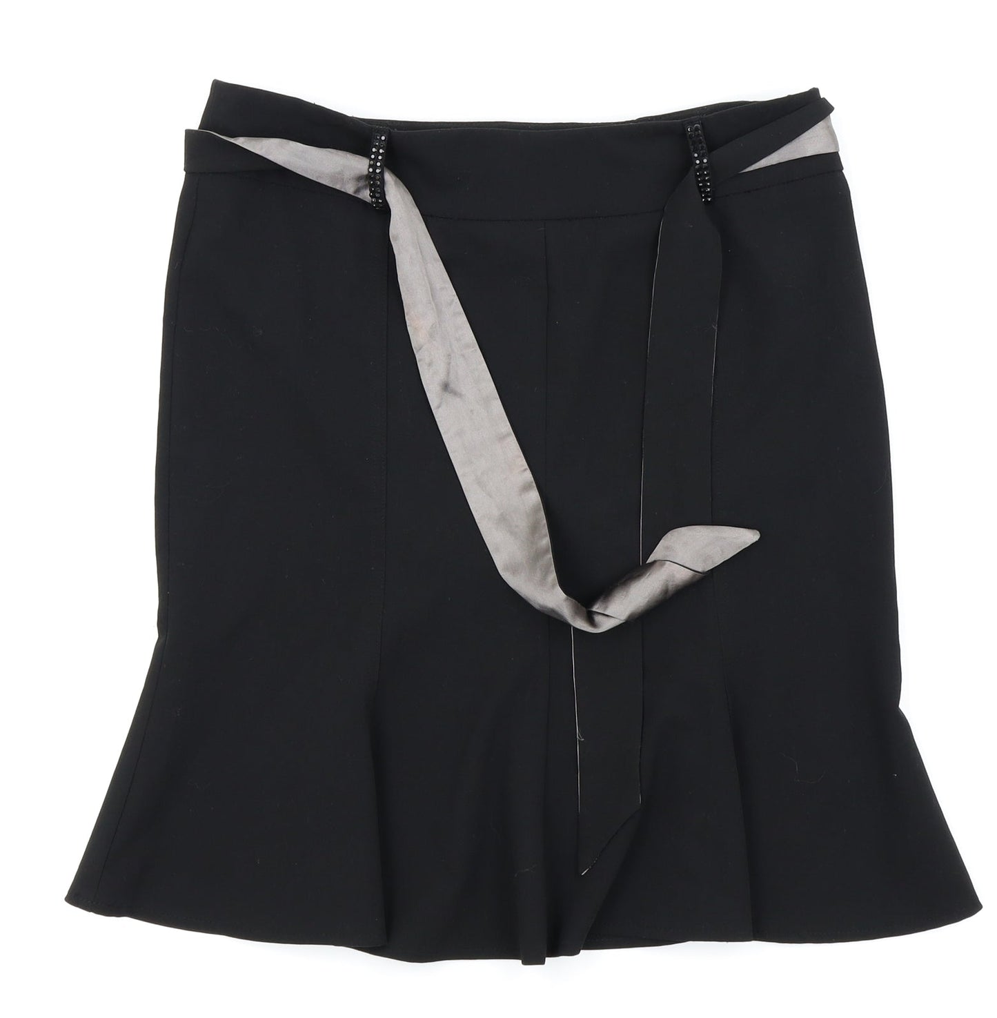 River Island Womens Black   Pleated Skirt Size 10