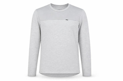 Front view of teen boys’ boys grey pullover sweatshirt, size 13, years