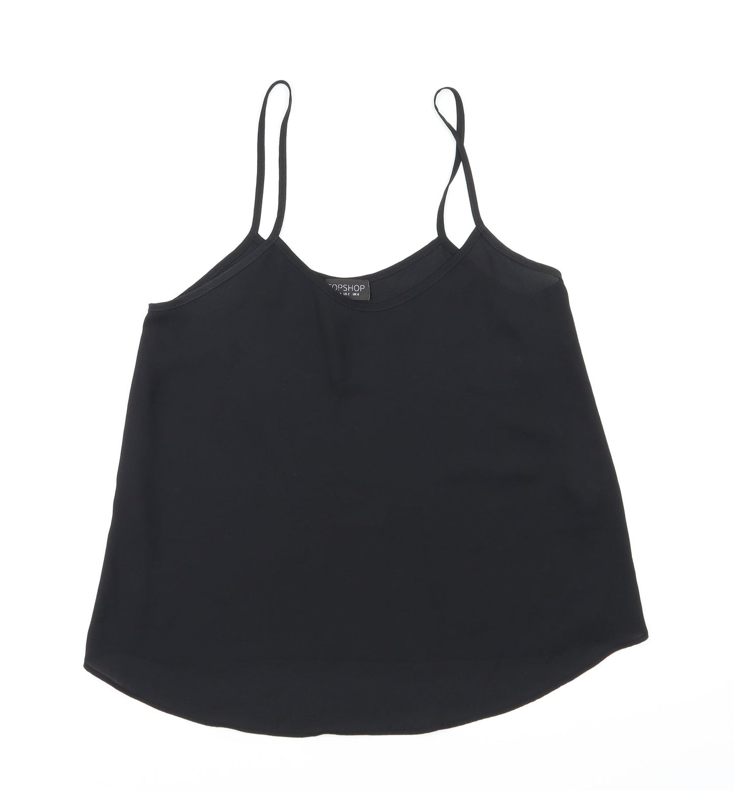 Topshop  Womens Black   Basic T-Shirt Size 6