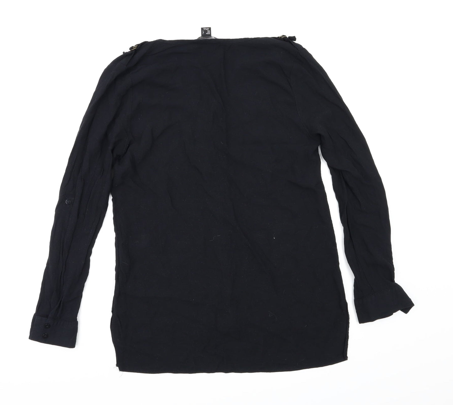 Primark  Womens Black   Basic Button-Up Size 8