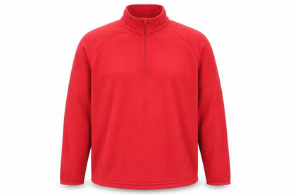 Front view of Decathlon Creation men’s red jumper, size XL, - fleece