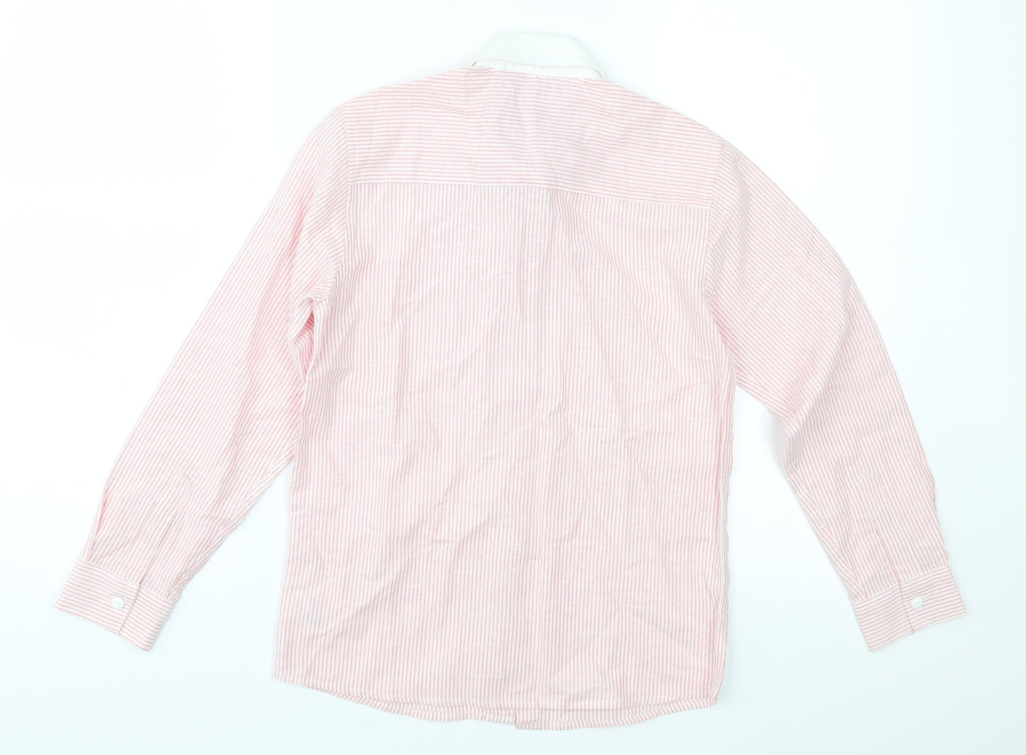 NEXT Boys Red Striped  Basic Button-Up Size 10 Years