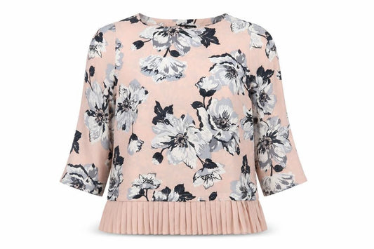 Debenhams Womens Pink Floral  Basic Blouse Size 14