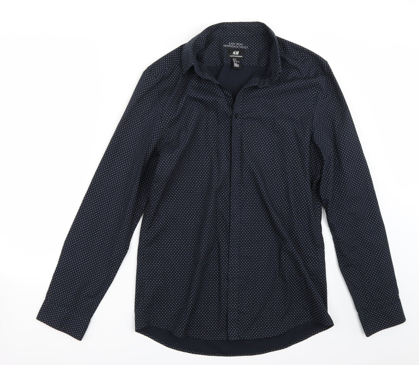 H&M Mens Blue    Button-Up Size M