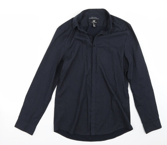 H&M Mens Blue    Button-Up Size M