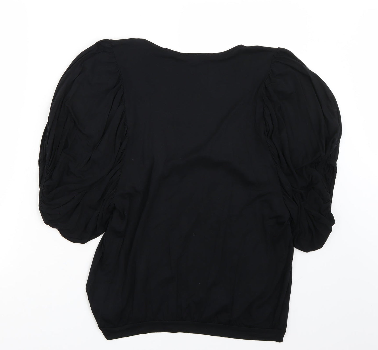 Warehouse Womens Black   Basic T-Shirt Size 12