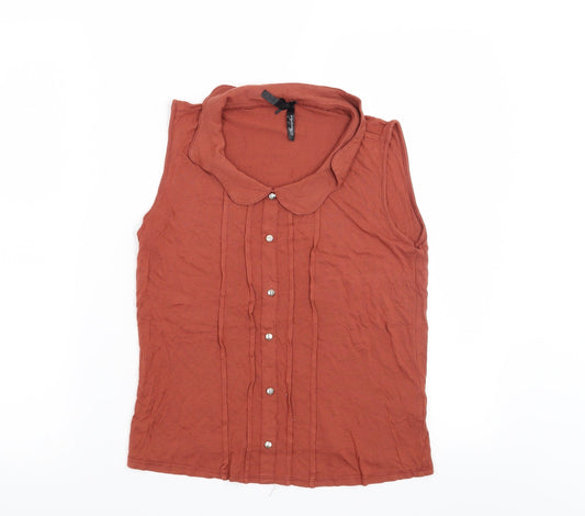 Atmosphere Womens Orange   Basic Blouse Size 8