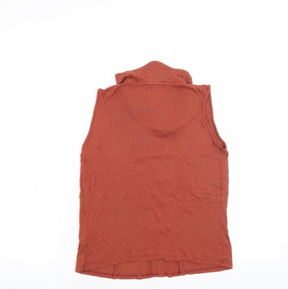 Back view of Atmosphere women’s orange basic blouse, size UK 8