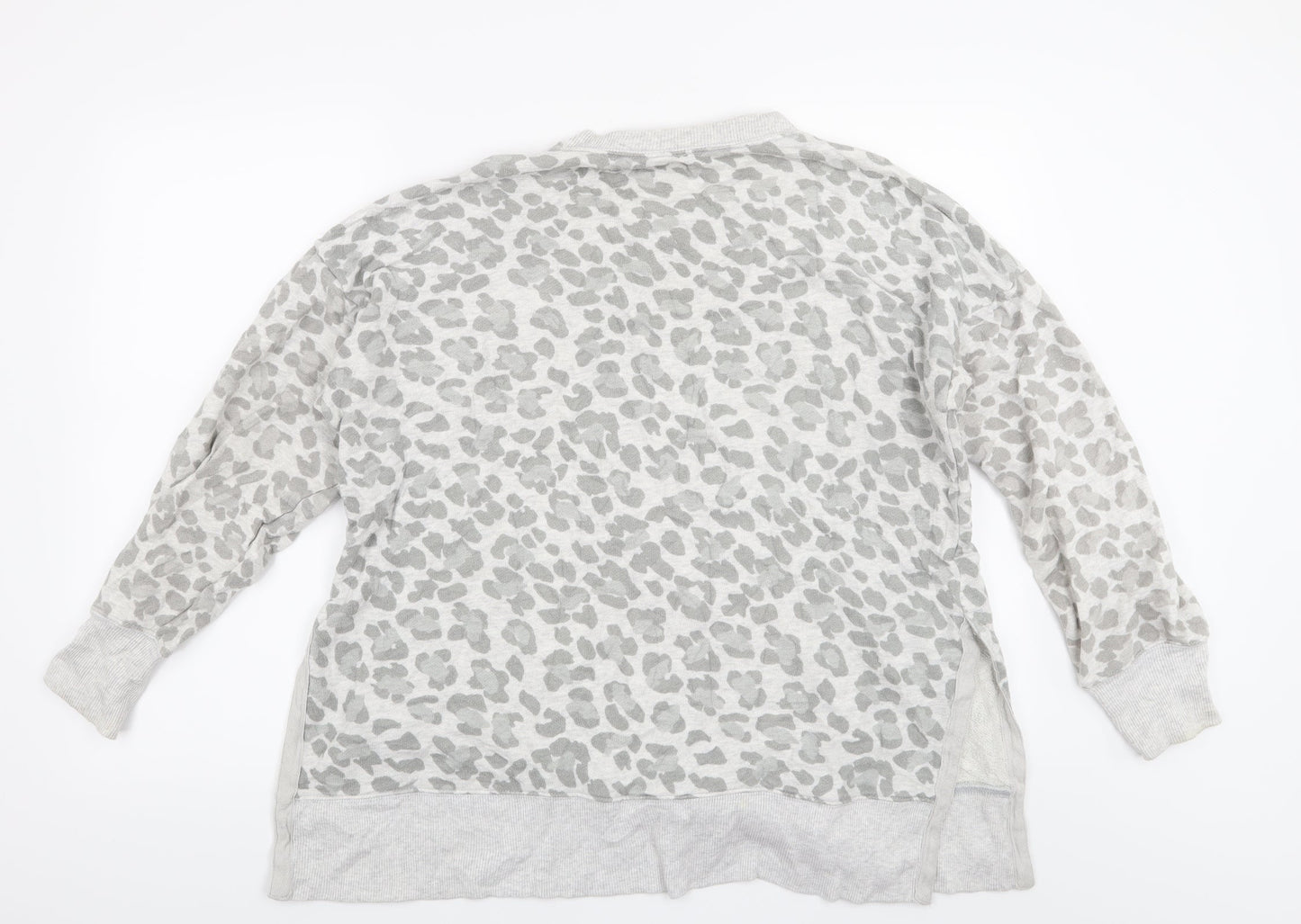 Preworn Womens Grey Animal Print  Pullover Sweatshirt Size M