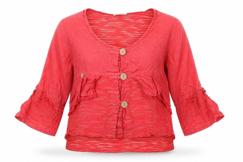 Colette Womens Red   Jacket Blazer Size 12