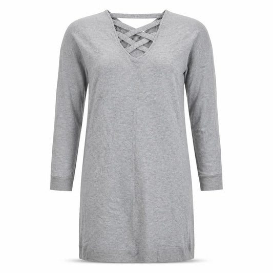 Womens Grey   T-Shirt Dress  Size S