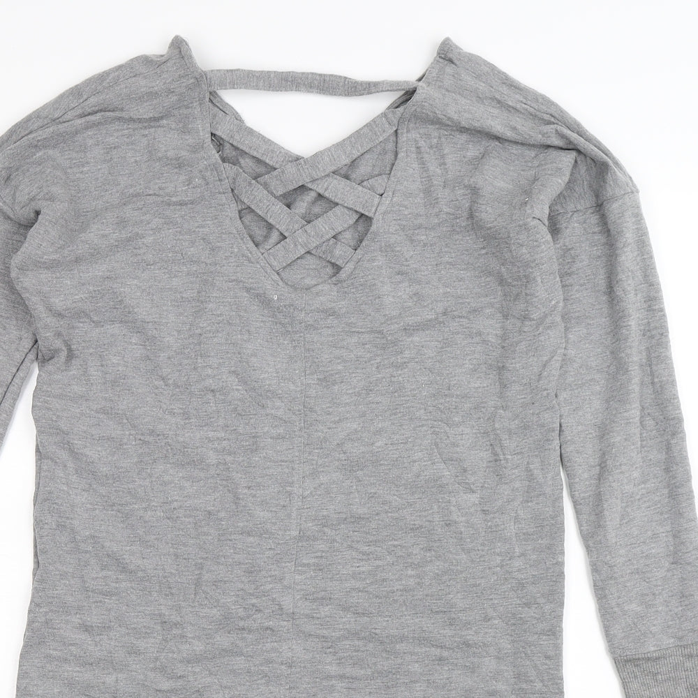 Preworn Womens Grey   T-Shirt Dress  Size S