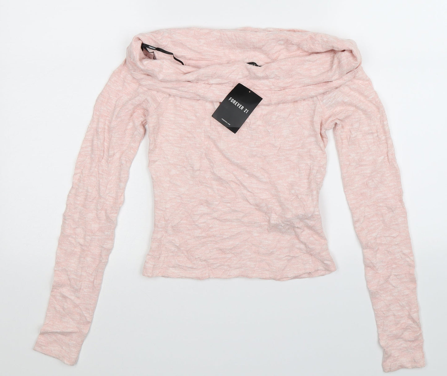FOREVER 21 Womens Pink  Knit Pullover Jumper Size S