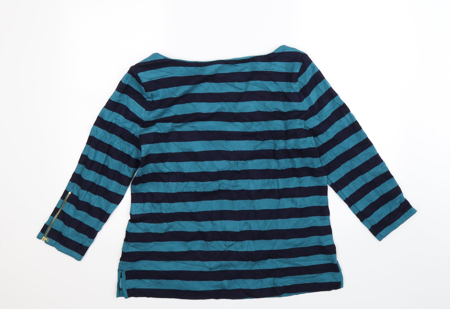 Talbots Womens Multicoloured Striped  Pullover Sweatshirt Size L