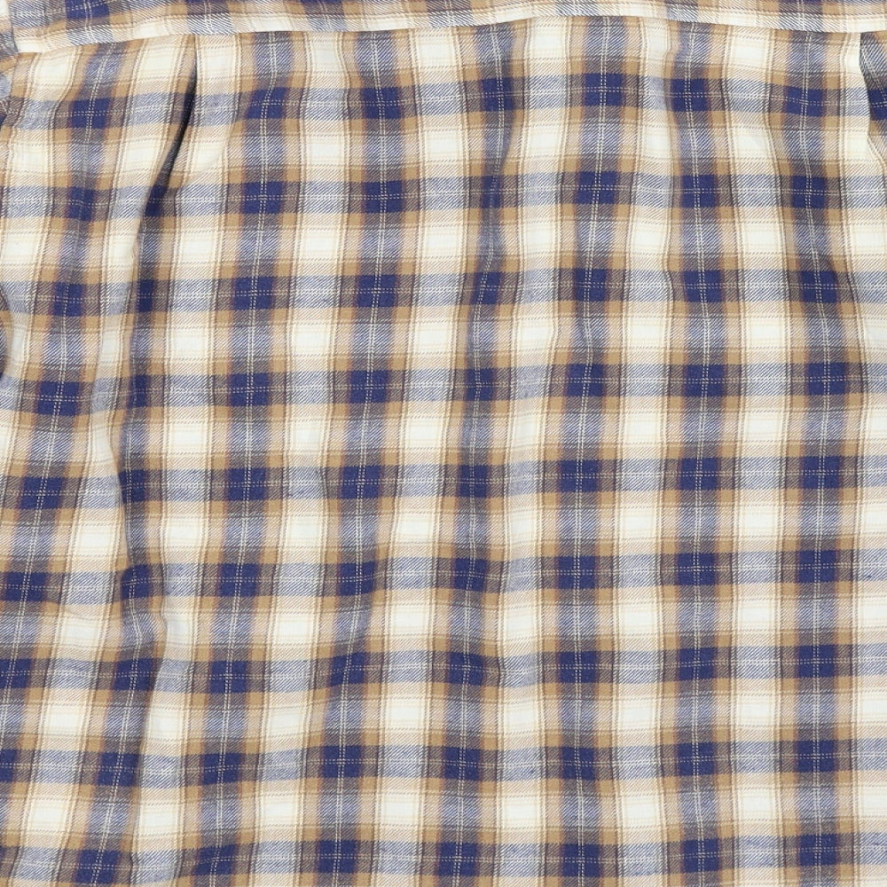 Dunnes Stores Mens Multicoloured Check   Button-Up Size L