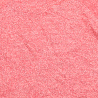 Brand and care label for Electric Pink women’s pink basic t-shirt, size XS