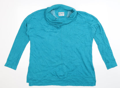 Front view of Marc New York women’s blue jumper, size 2XL