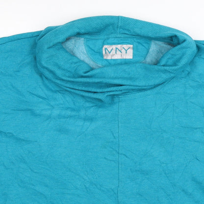 Close-up detail of Marc New York women’s blue jumper, size 2XL
