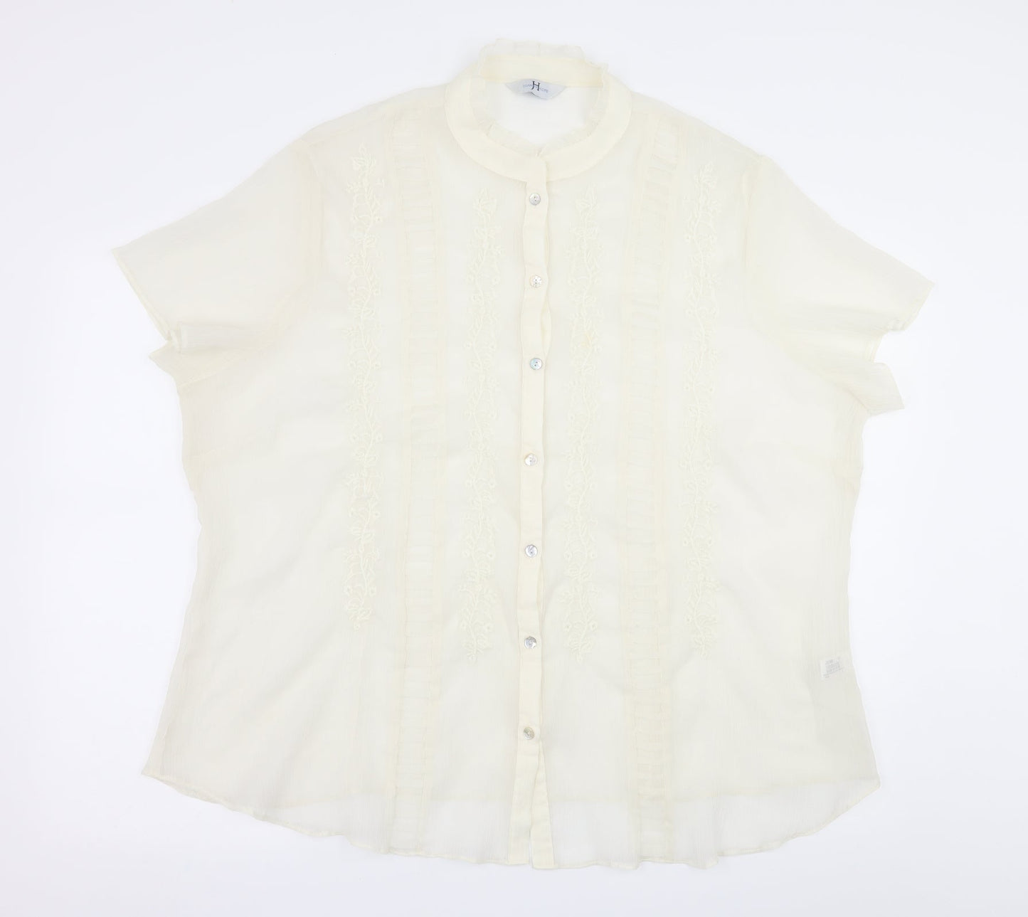 Joanna Hope Womens White   Basic Blouse Size 26