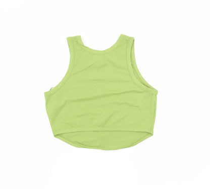 Back view of Primark women’s green basic tank, size M