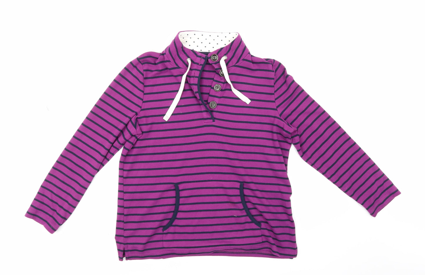 Bm Casual Womens Multicoloured Striped  Pullover Jumper Size M