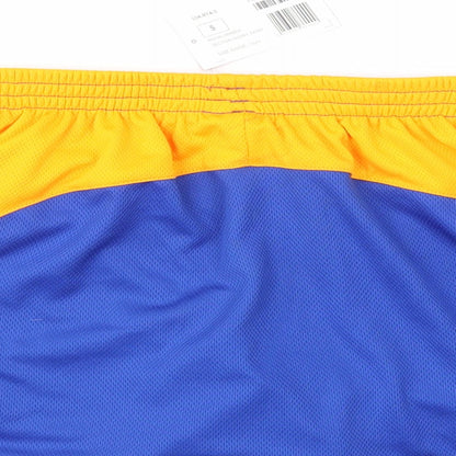 Brand and care label for AKOA girls’ multicoloured a-line skort, size S