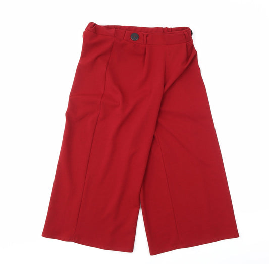 George Womens Red   Cropped Trousers Size 30 in L20 in