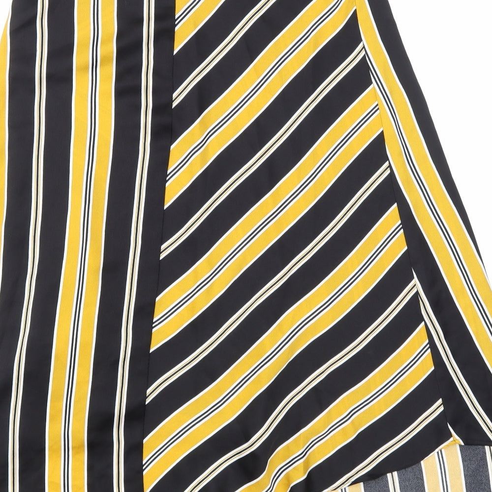 F&F Womens Multicoloured Geometric  A-Line Skirt Size 6