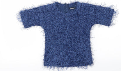Additional front view of Pep&Co girls’ blue jumper, size 5-6, years