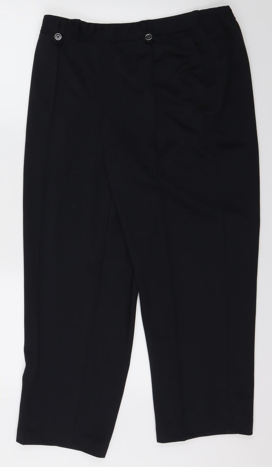 BM Womens Blue   Dress Pants Trousers Size 16 L25 in