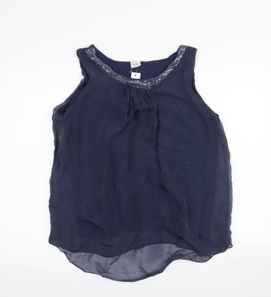 Stock Shop Womens Blue   Basic Tank Size M