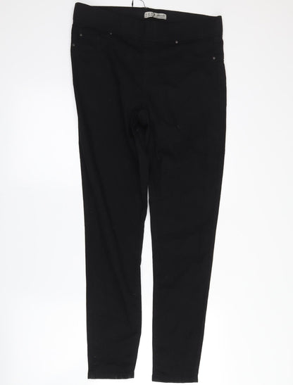 Front view of denim co women’s blue denim straight jeans, size UK 14