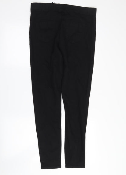 Back view of denim co women’s blue denim straight jeans, size UK 14