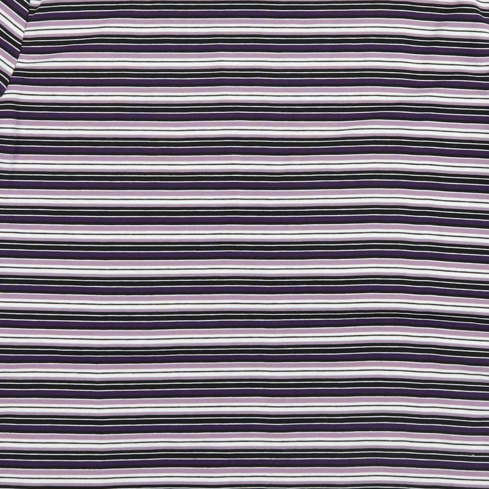 bm casual Womens Purple Striped  Pullover Jumper Size M