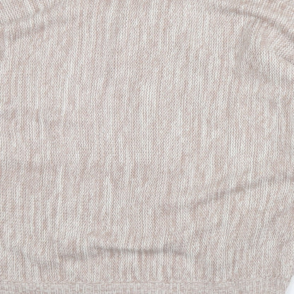 Brand and care label for Peacocks women’s pink jumper, size M