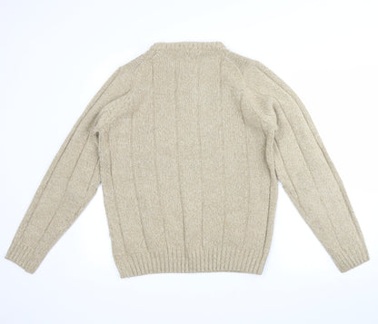 Back view of ewm classics women’s beige jumper, size S