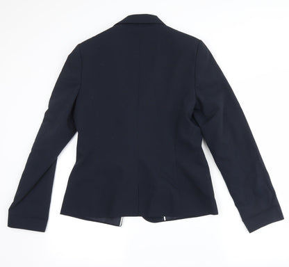 Back view of F&F women’s blue jacket blazer, size UK 12