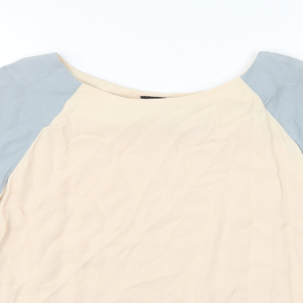 Topshop Womens Beige   Basic T-Shirt Size 6