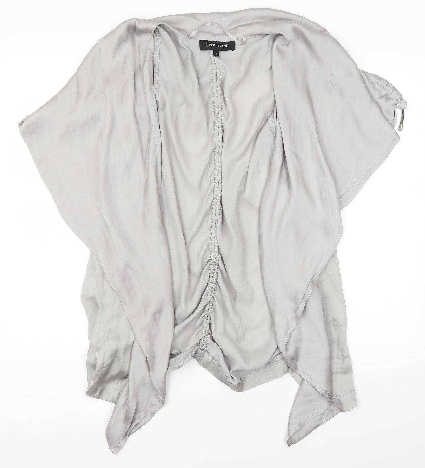 River Island Womens Grey   Basic Blouse Size 6