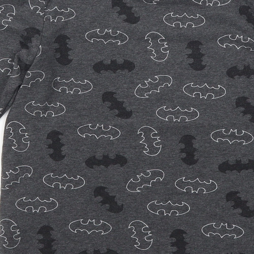 nutme' Boys Grey   Basic T-Shirt Size 7-8 Years  - batman