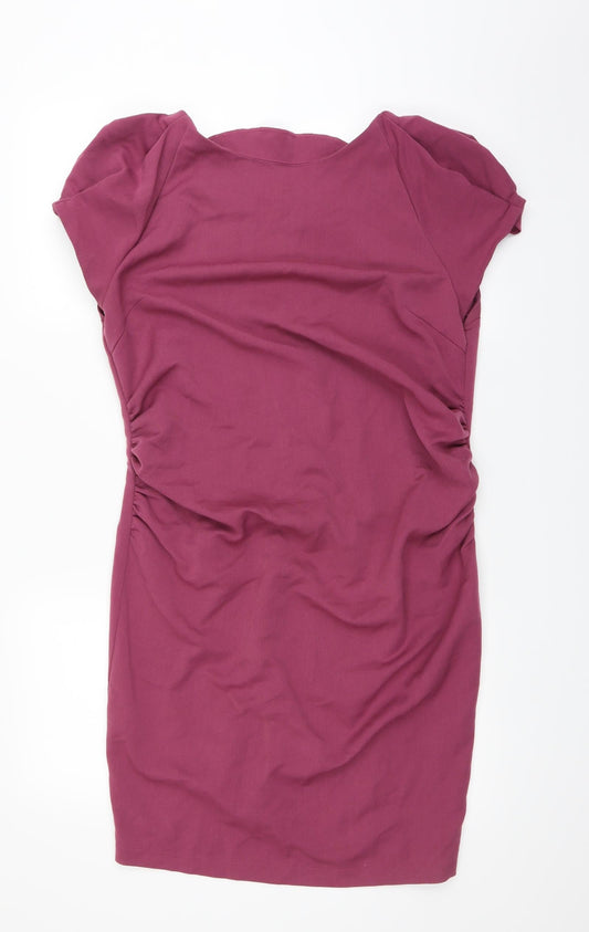 while you wait Womens Purple   A-Line  Size XL