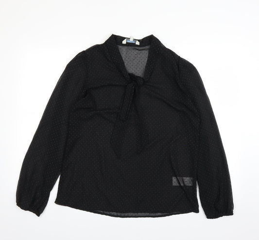 Peacocks Womens Black   Basic Blouse Size 12