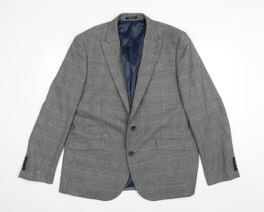 Cedar Wood State Mens Grey   Jacket Suit Jacket Size 36
