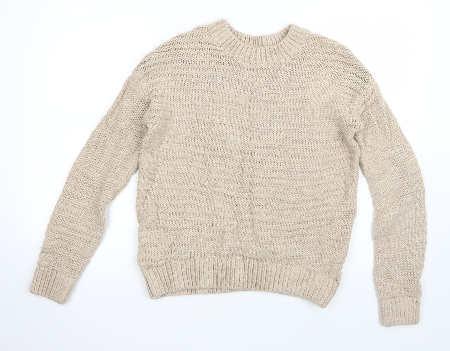 H&M Womens Beige   Pullover Jumper Size XS