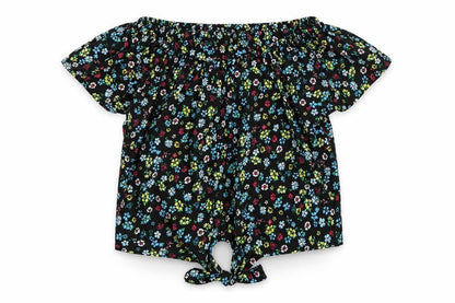 Front view of New Look girls’ multicoloured floral basic blouse, size 11, years