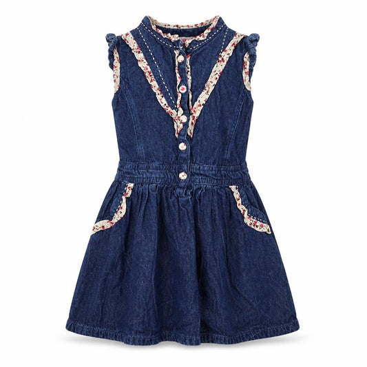 Girl2Girl Girls Blue  Denim Shirt Dress  Size 2-3 Years