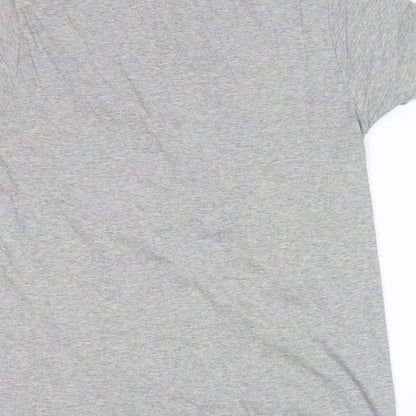 Brand and care label for Chelsea peers women’s grey basic t-shirt, size L, - graphic