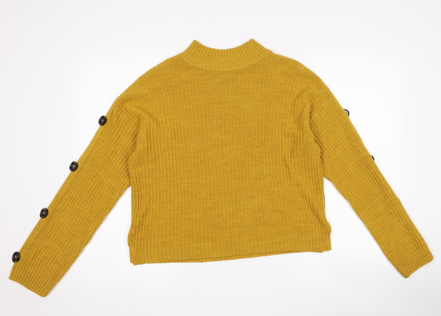 Primark Womens Yellow   Pullover Jumper Size S