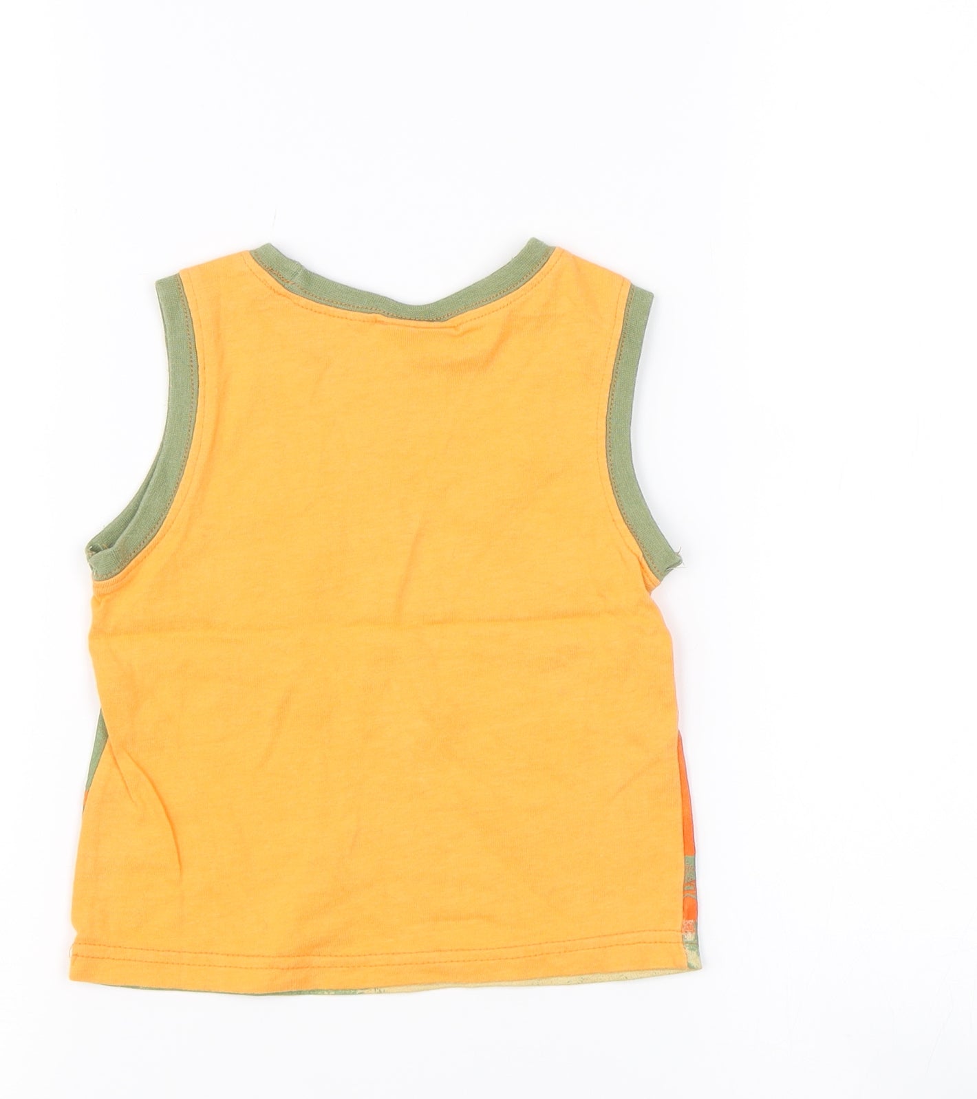 Vitamins Kids Boys Orange   Basic Tank Size 2 Years  - animals
