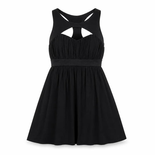 Topshop Womens Black   A-Line  Size 10  - Cut Out Neckline